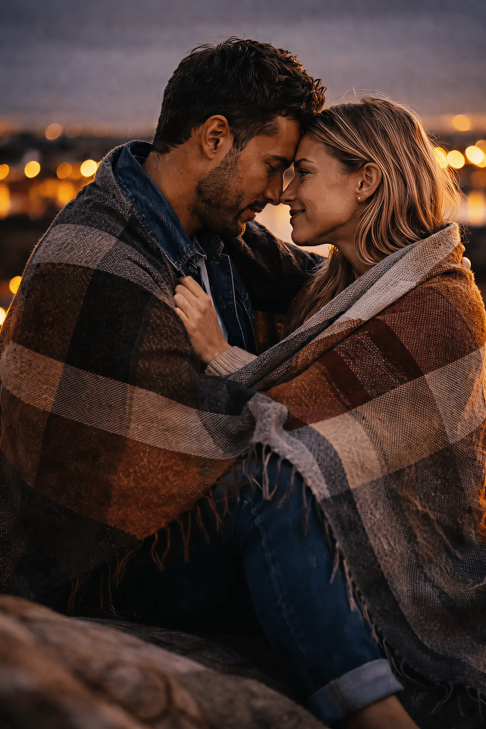 Group sharing a heartfelt moment